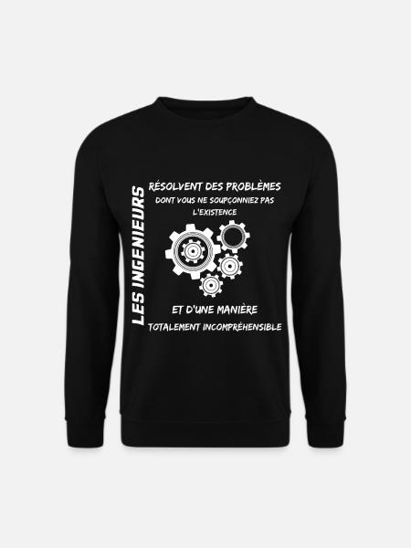 Les Ingénieurs - Sweat-shirt Unisexe - noir