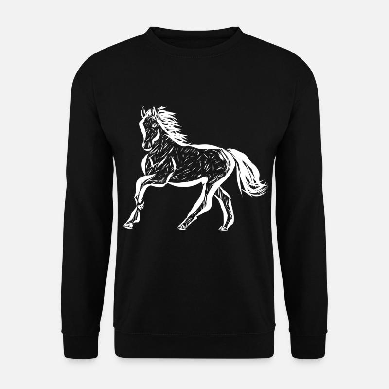 Pferd - Unisex Pullover - Schwarz