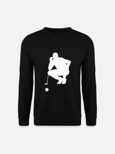 Golf Golfer Golfplatz Golfen Golfschläger - Unisex Pullover - Schwarz