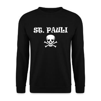 St.Pauli Design - Unisex Pullover - Schwarz - Vorne - Alina (178cm) & Michal (187cm)