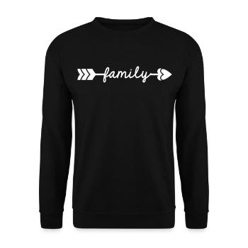 Family - Sweat-shirt Unisexe - noir - Devant - Alina (178cm) & Michal (187cm)
