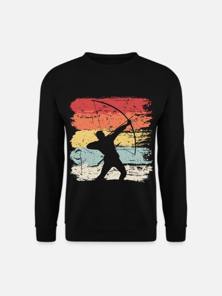 Bogensport Bogen Pfeile Bogenschießen Geschenk - Unisex Pullover - Schwarz