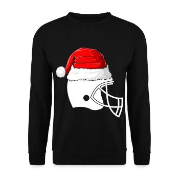 Football Männer Jungen Weihnachten - Unisex Pullover - Schwarz - Vorne - Alina (178cm) & Michal (187cm)