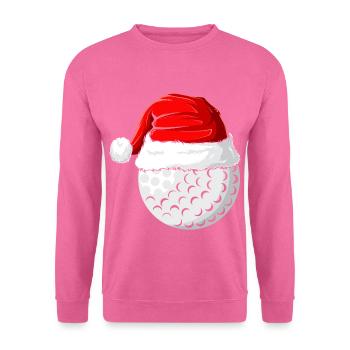 Xmas Weihnachtsmütze Weihnachten Golf - Unisex Pullover - Pink - Vorne