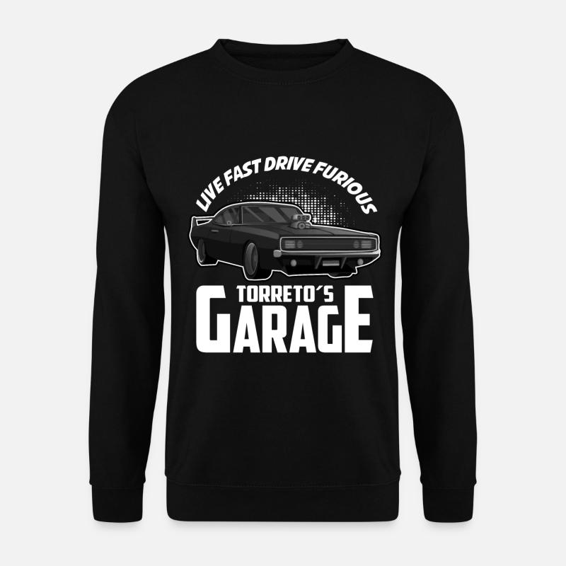 Toretto's Garage | Tuner Werkstatt - Unisex Pullover - Schwarz