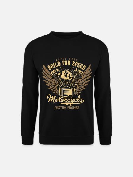Motorrad fahren Fahrer Motorradfahrer Motorräder - Unisex Pullover - Schwarz
