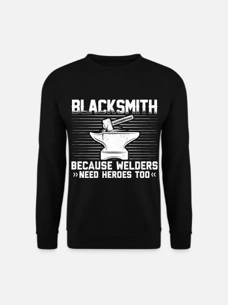Schmied Metallschmied Amboss Schmieden Geschenke - Unisex Pullover - Schwarz
