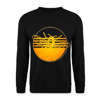 Bee honey bee - Unisex Sweatshirt - black - Front - Alina (178cm) & Michal (187cm)