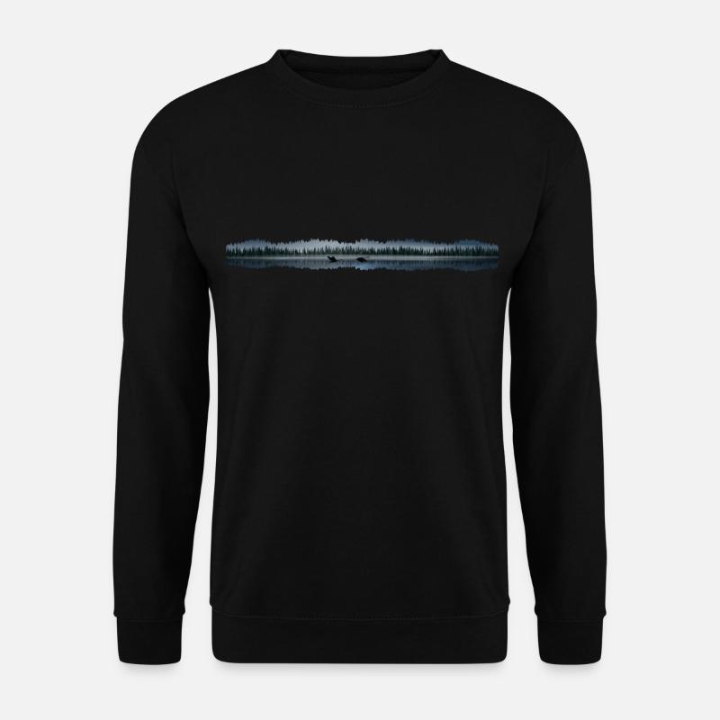 Baum am See Lake Tree - Unisex Pullover - Schwarz