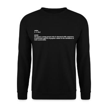 Otaku (nur Definition) - Unisex Pullover - Schwarz - Vorne - Alina (178cm) & Michal (187cm)