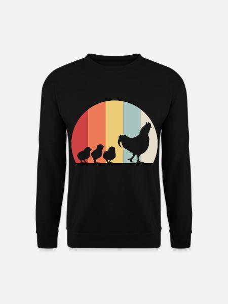 Hühner Kücken - Unisex Pullover - Schwarz