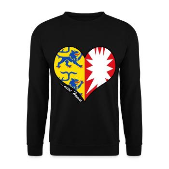 meine Heimat - Schleswig-Holstein - Unisex Pullover - Schwarz - Vorne - Alina (178cm) & Michal (187cm)