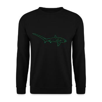 Fuchshai - Unisex Pullover - Schwarz - Vorne - Alina (178cm) & Michal (187cm)