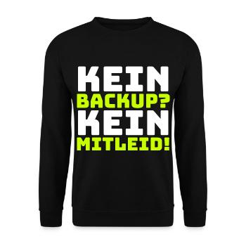 Informatiker Informatik Programmierer Entwickler - Unisex Pullover - Schwarz - Vorne - Alina (178cm) & Michal (187cm)