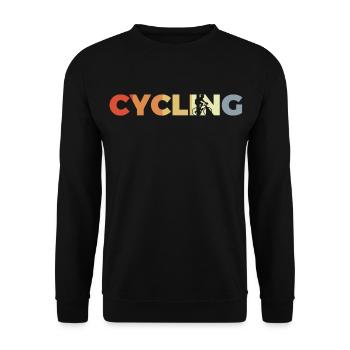 Vintage Cyclists - Unisex Sweatshirt - black - Front - Alina (178cm) & Michal (187cm)