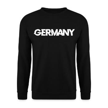 Germany Back - Unisex Sweatshirt - black - Front - Alina (178cm) & Michal (187cm)
