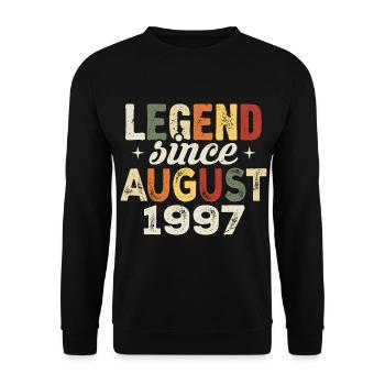 August 1997 Anniversary August 1997 - August 1997 - Unisex Sweatshirt - black - Front - Alina (178cm) & Michal (187cm)
