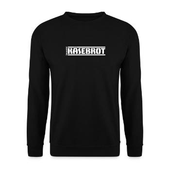 „Genussmittel“ Serie | Käsebrot - Unisex Pullover - Schwarz - Vorne - Alina (178cm) & Michal (187cm)