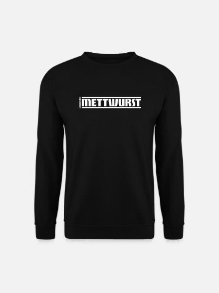 „Genussmittel“ Serie | Mettwurst - Unisex Pullover - Schwarz