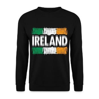 Irland Kobolde - Unisex Pullover - Schwarz - Vorne - Alina (178cm) & Michal (187cm)
