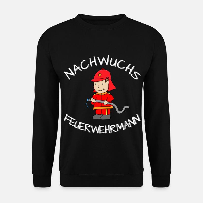 Nachwuchs Feuerwehrmann Feuerwehr Kind Geschenk - Unisex Pullover - Schwarz