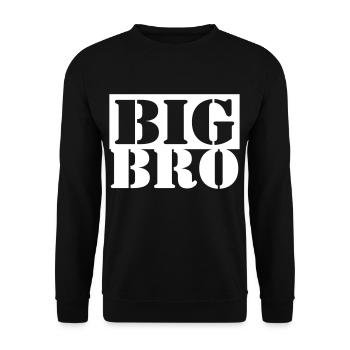 BIG BRO - LIL BRO partner look - Unisex Sweatshirt - black - Front - Alina (178cm) & Michal (187cm)