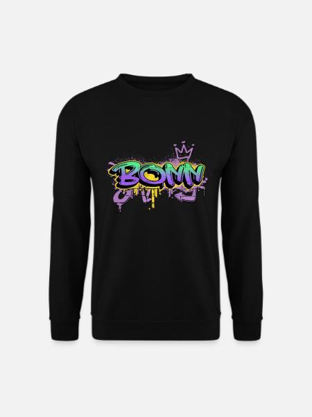 Bonn Germany City Graffiti Spray Sprayer - Unisex Sweatshirt - black