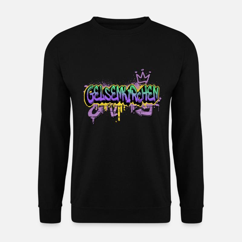 Gelsenkirchen Germany City Graffiti Sprayer - Unisex Sweatshirt - black