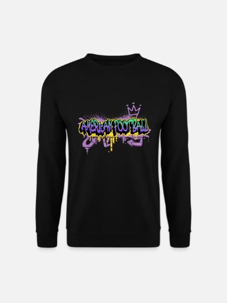 American Football Graffiti Spray Sprayer Sport - Unisex Pullover - Schwarz