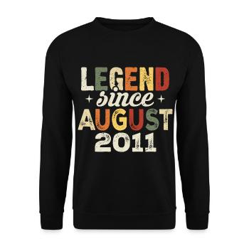 Août 2011 Anniversaire Août 2011 - Août 2011 - Sweat-shirt Unisexe - noir - Devant - Alina (178cm) & Michal (187cm)