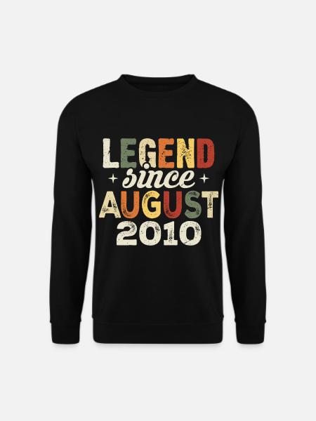 August 2010 Jahrestag August 2010 - August 2010 - Unisex Pullover - Schwarz
