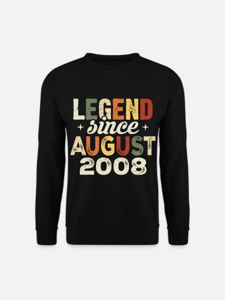 August 2008 Jahrestag August 2008 - August 2008 - Unisex Pullover - Schwarz