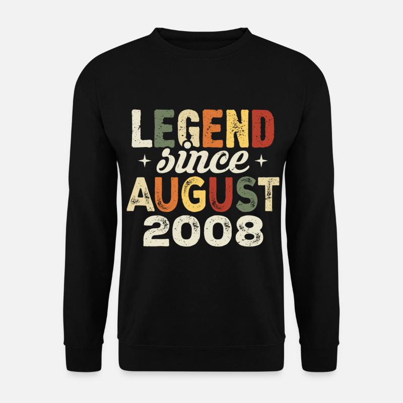 August 2008 Jahrestag August 2008 - August 2008 - Unisex Pullover - Schwarz