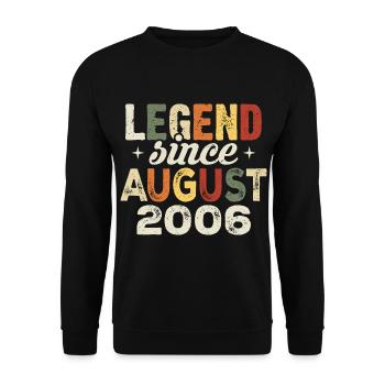August 2006 Anniversary August 2006 - August 2006 - Unisex Sweatshirt - black - Front - Alina (178cm) & Michal (187cm)