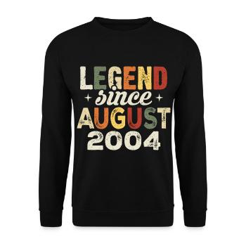 August 2004 Anniversary August 2004 - August 2004 - Unisex Sweatshirt - black - Front - Alina (178cm) & Michal (187cm)