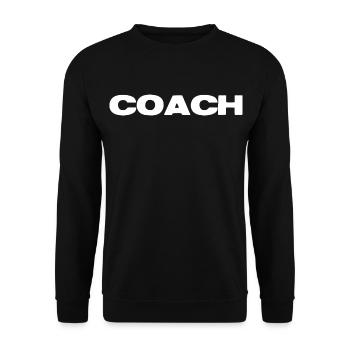 Coach Bold - Unisex Sweatshirt - black - Front - Alina (178cm) & Michal (187cm)