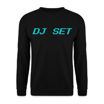 DJ SET - Unisex Pullover - Schwarz - Vorne - Alina (178cm) & Michal (187cm)