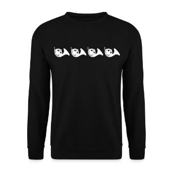 Cors français rétro - Sweat-shirt Unisexe - noir - Devant - Alina (178cm) & Michal (187cm)