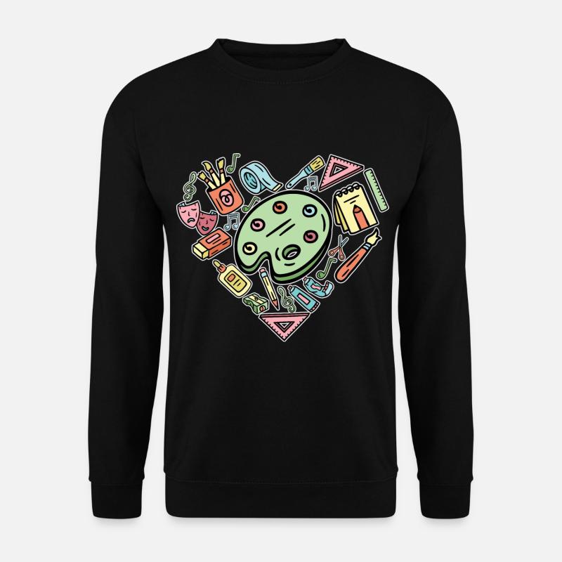 Malerei Künstler Kunstlehrer malerei - Unisex Pullover - Schwarz