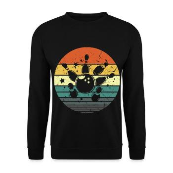Vintage Bowling Strike Spare - Unisex Pullover - Schwarz - Vorne - Alina (178cm) & Michal (187cm)