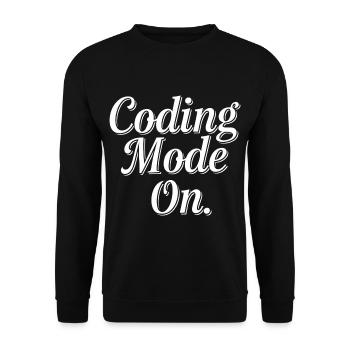 Coding Mode On 11 - Unisex Pullover - Schwarz - Vorne - Alina (178cm) & Michal (187cm)