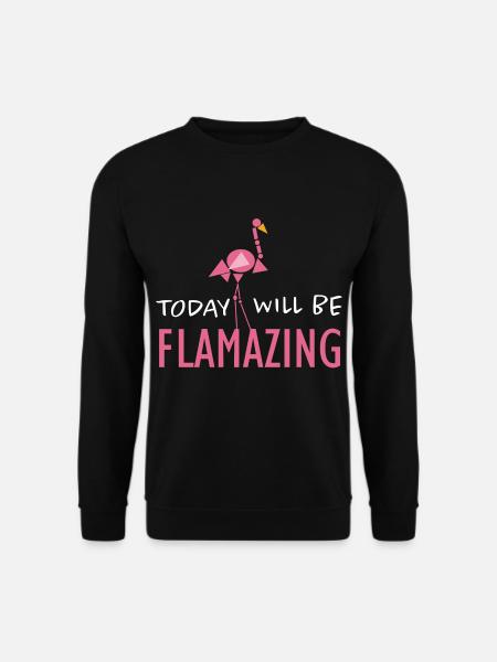 flamingo - Unisex Sweatshirt - black
