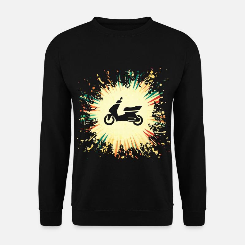 Motorroller Mofa - Unisex Pullover - Schwarz
