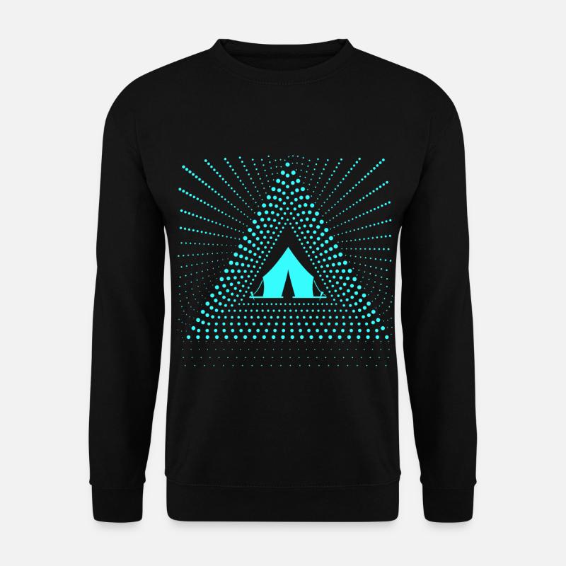 Camping sous tente - Sweat-shirt Unisexe - noir