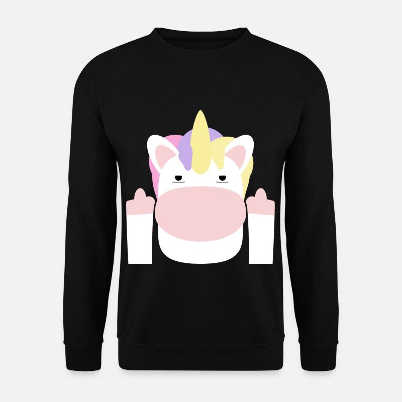 middle finger - Unisex Sweatshirt - black