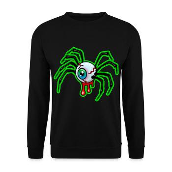 L'œil d'Halloween - Sweat-shirt Unisexe - noir - Devant - Alina (178cm) & Michal (187cm)