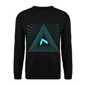pocket knife bright shiny bright radiant - Unisex Sweatshirt - black - Front - Alina (178cm) & Michal (187cm)