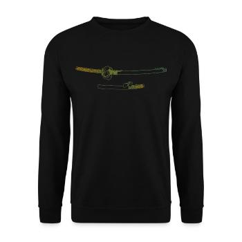 Duo - Unisex Pullover - Schwarz - Vorne - Alina (178cm) & Michal (187cm)