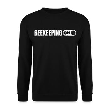 Être apiculteur - Sweat-shirt Unisexe - noir - Devant - Alina (178cm) & Michal (187cm)