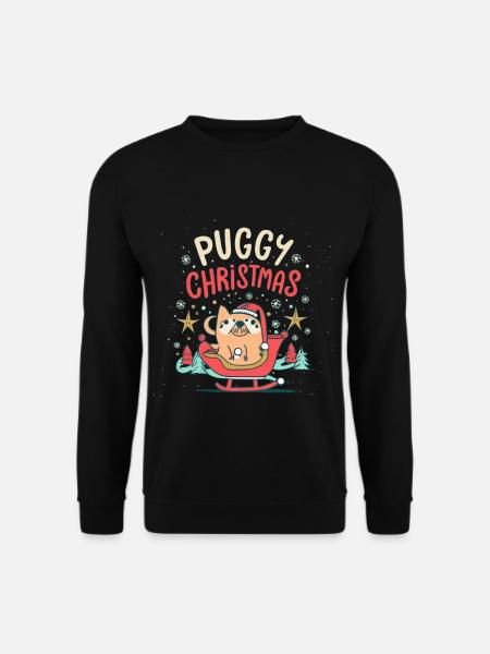 Mops - Unisex Pullover - Schwarz